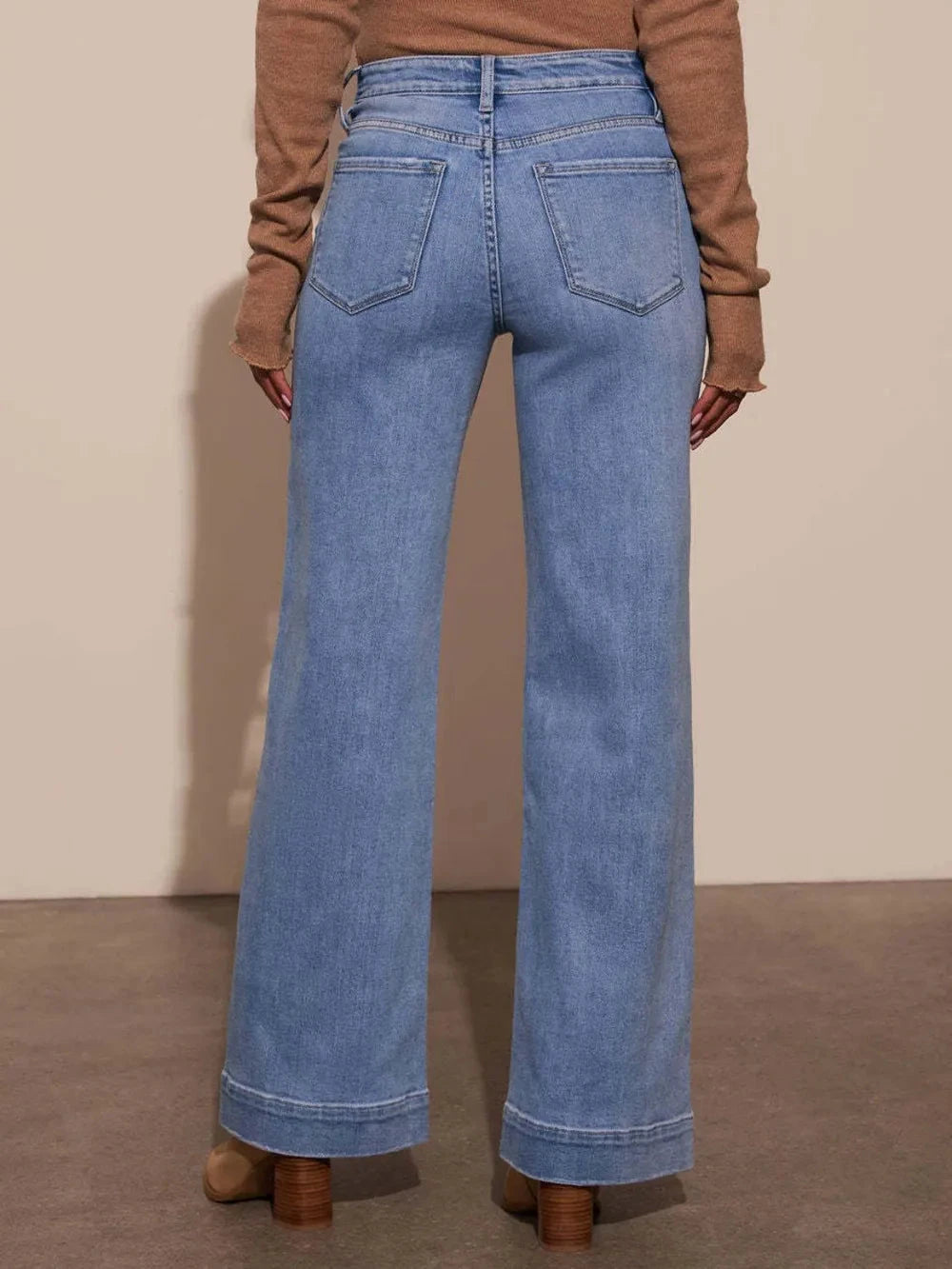 High Rise Wide Leg Jeans