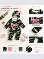 Cotton Camo Baby Jumpsuit Set