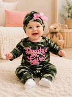 Cotton Camo Baby Jumpsuit Set