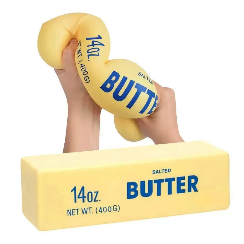 23cm Large Butter Stick Soft Toy with Slow Rebound for Decompression Squeezing Toy for Pressure Release Hand Relaxation Gift Toy