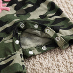 Cotton Camo Baby Jumpsuit Set