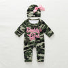 Cotton Camo Baby Jumpsuit Set